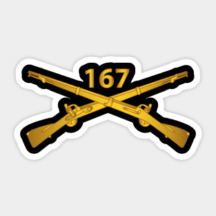 167th Infantry Regiment - Inf Branch wo Txt X 300 Sticker